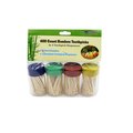 Jmk Diamond Visions Bamboo Toothpicks with Containers 06-2415